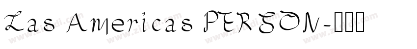 Las Americas PERSON字体转换